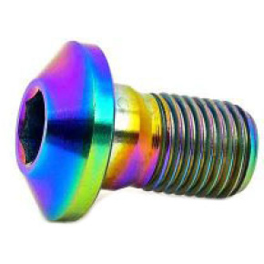 TLC Profile/Madera Titanium BMX Sprocket šroub (Rainbow)