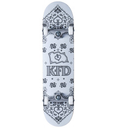 Skateboard KFD Bandana Komplet 8" Bílá