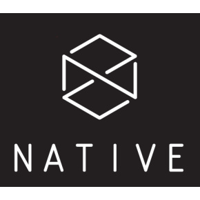 Samolepka Native Logo černá