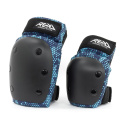 REKD Youth Heavy Duty Double Pad Set - Black / Blue - Small