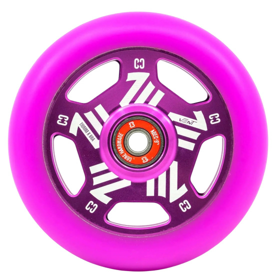 Kolečko CORE Vent Hollow 110mm fialové