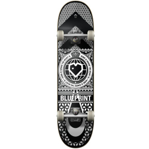 Blueprint Home Heart Skateboard Komplet (8"|Černá/Bílá)