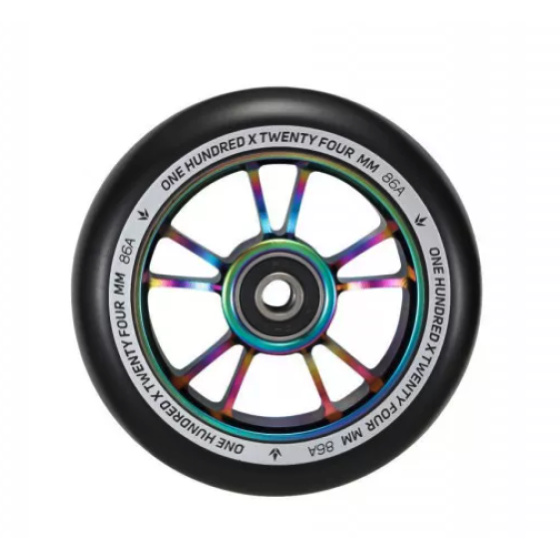 Kolečko Blunt 10 Spokes 100mm Černo/duhové
