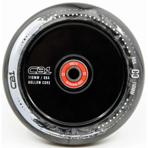 Core CB1 Hollow Plastic Kolečko Na Freestyle Koloběžku (Černá/Bílá)