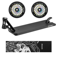 Set Deska Divine Forget Street 6" 580 mm černá + 2ks koleček Divine 110 mm Turbo Neochrome + Divine Nyx griptape