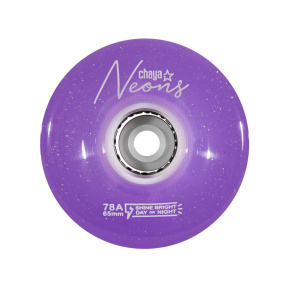 Kolečka Chaya Neon LED Purple (4ks)