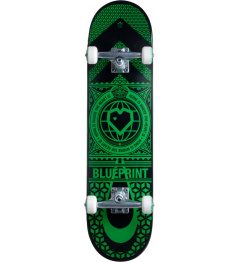 Skateboard Blueprint Home Heart 8" Černo/Zelený