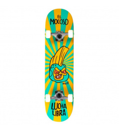 Enuff Lucha Libre Mini Complete Skateboard Yellow/Blue 7.25 x 29.5