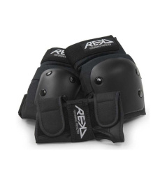 REKD Junior Heavy Duty Triple Pad Set Black Medium