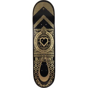 Blueprint Home Heart Skate Deska (8.125"|Černá/Zlatá)